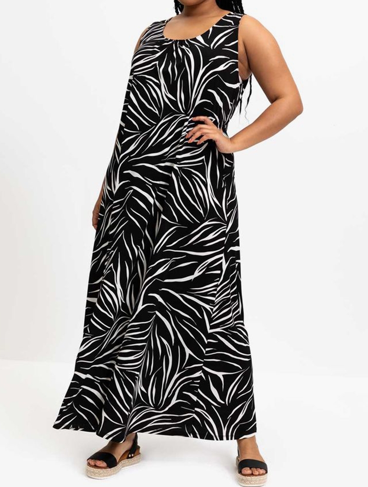 MyRunway Shop Woolworths Black Sleeveless Stretch Maxi Dress for